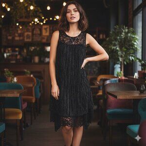 KIAH Small Black Sexy Lace dress